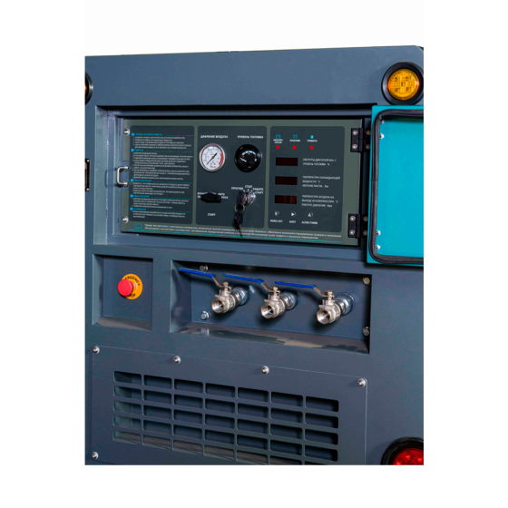 Винтовой дизельный компрессор Master Blast MB-100В-10 на шасси