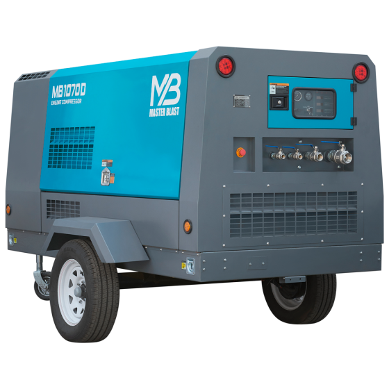 Винтовой дизельный компрессор Master Blast MB-1070D-25 на шасси