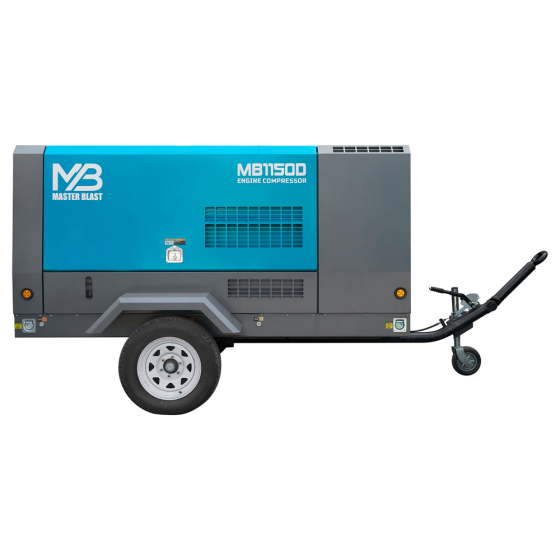 Винтовой дизельный компрессор Master Blast MB-1150D-30 на шасси