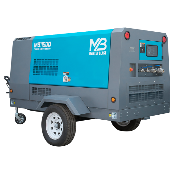 Винтовой дизельный компрессор Master Blast MB-1150D-30 на шасси