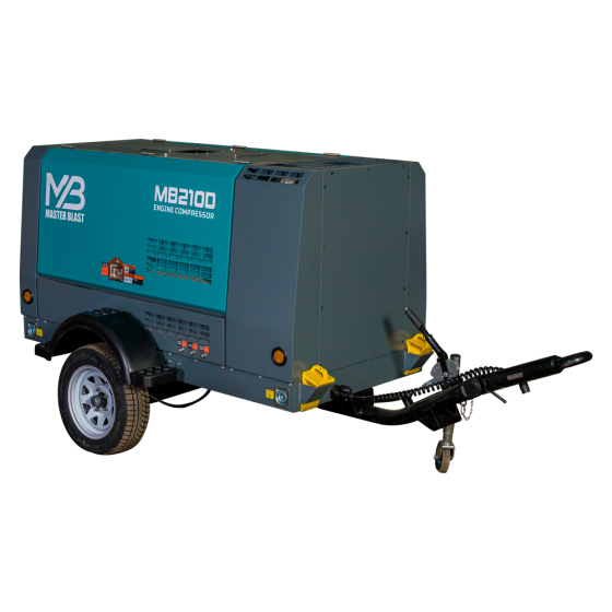 Винтовой дизельный компрессор Master Blast MB-210D-10 на шасси