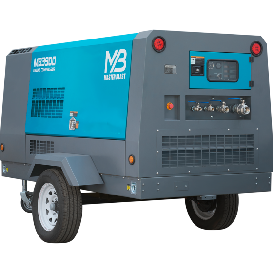 Винтовой дизельный компрессор Master Blast MB-390D-15 на шасси