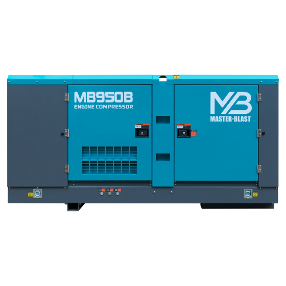 Винтовой дизельный компрессор Master Blast MB-950B-10 на раме