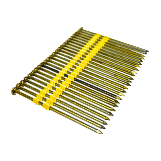 Гвозди реечные 21 градуc 2.8/75 гладкие оцинкованные / 2000шт // M-MECH