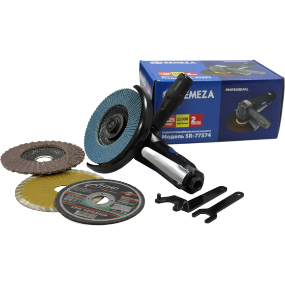 Пневмошлифовальная машина Remeza SR-77374 угловая