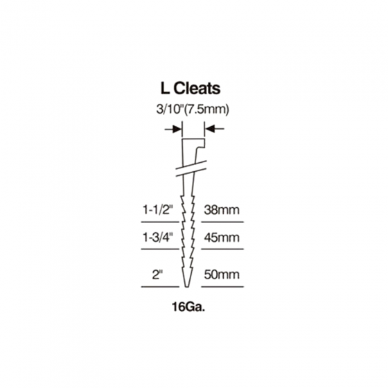 Паркетные гвозди - костыли тип L 38 мм / 1000 // M-Mech
