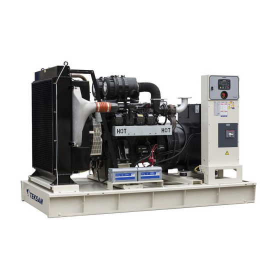 Дизельный генератор Teksan TJ824DW5C открытое исполнение