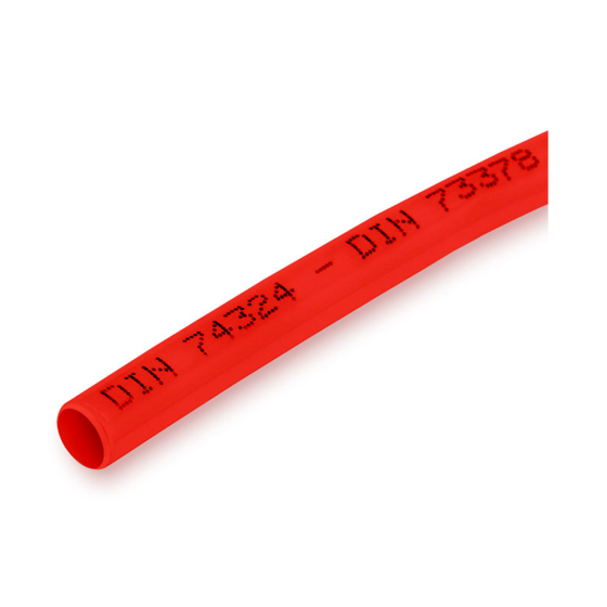 Трубка полиамидная (нейлоновая) красная Camozzi TRN 10/8-RX