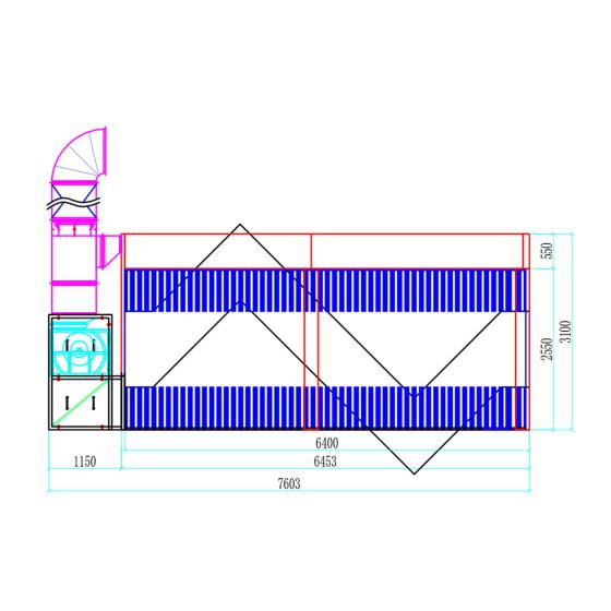 Пост подготовки к окраске с диагональным потоком воздуха WDK-410