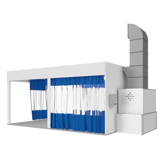 Пост подготовки к окраске с диагональным потоком воздуха WDK-410