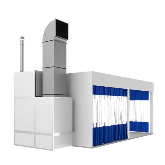 Пост подготовки к окраске с диагональным потоком воздуха WDK410M